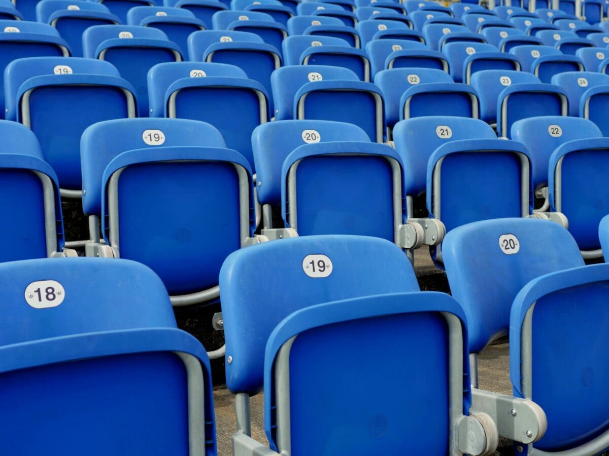Stadium seats.